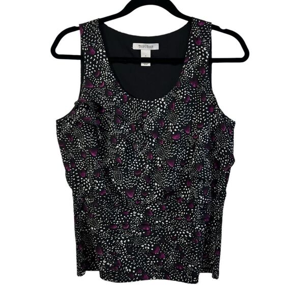 White House Black Market elastic back Black Tank Top small - Picture 3 of 10